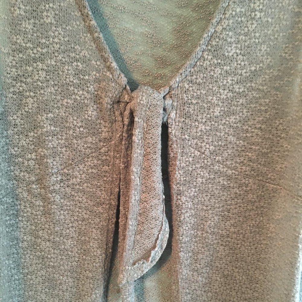 Long Gray Summer Vest Kimono